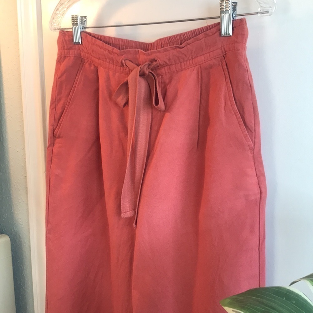Philosophy Wide Leg Linen Pull Up Pants Size Small - Picture 3 of 13